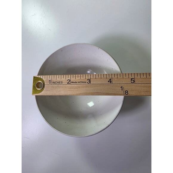 JAPANESE Blue Brown Hand Painted Glazed Rice Bowls Set of 4 - Picture 5 of 10